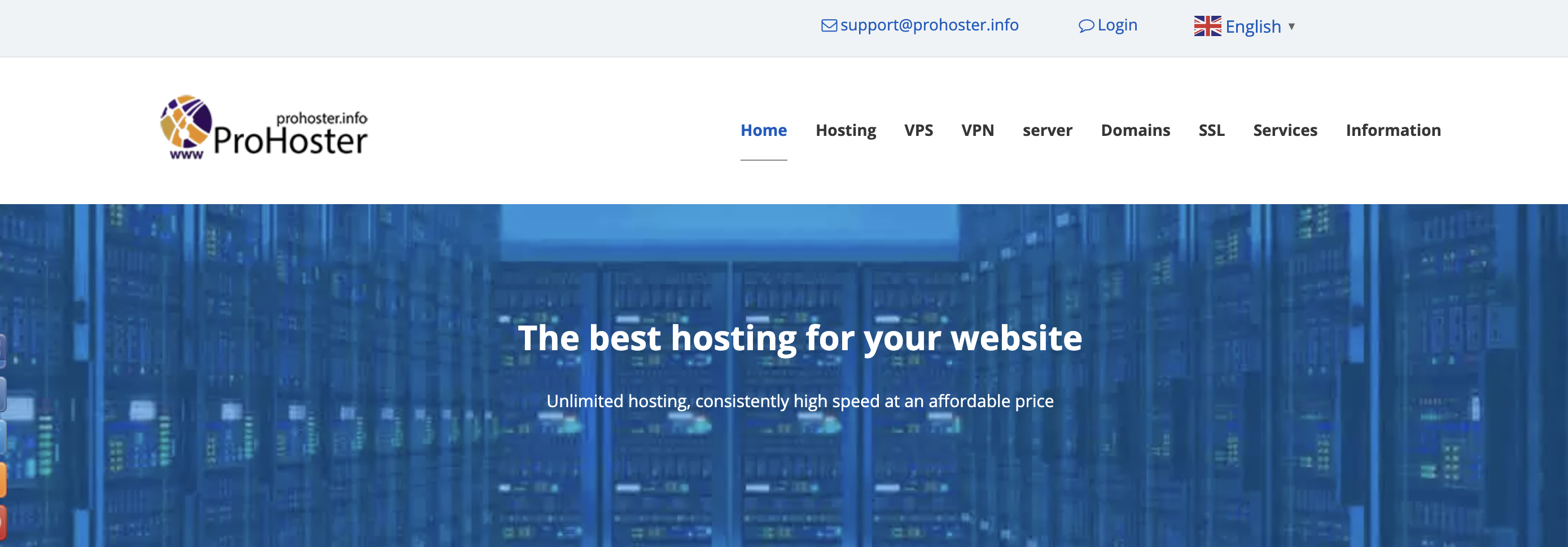 ProHoster - offshore VPS provider